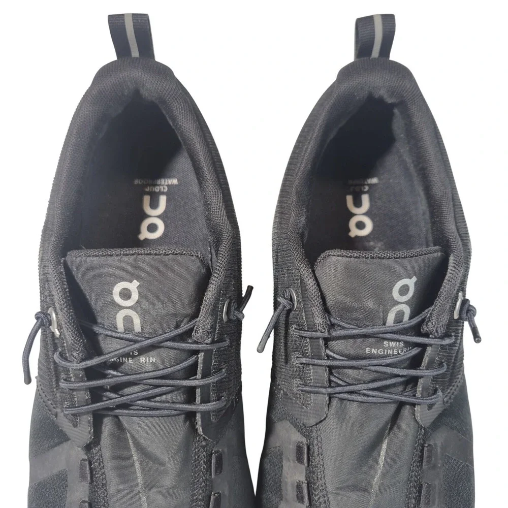 On Running Cloud Waterproof Women's Sneakers - Triple Black Size 8.5 Gorpcore